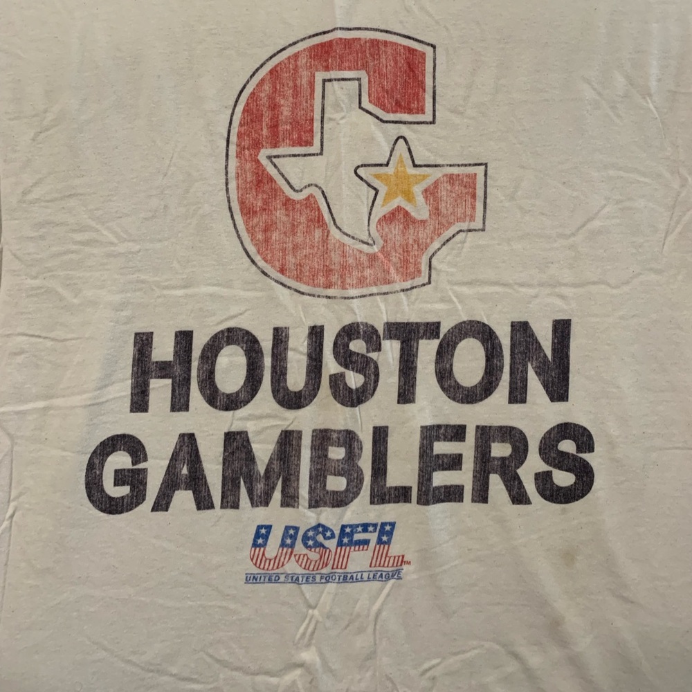 Houston Gamblers USFL shirt. XL